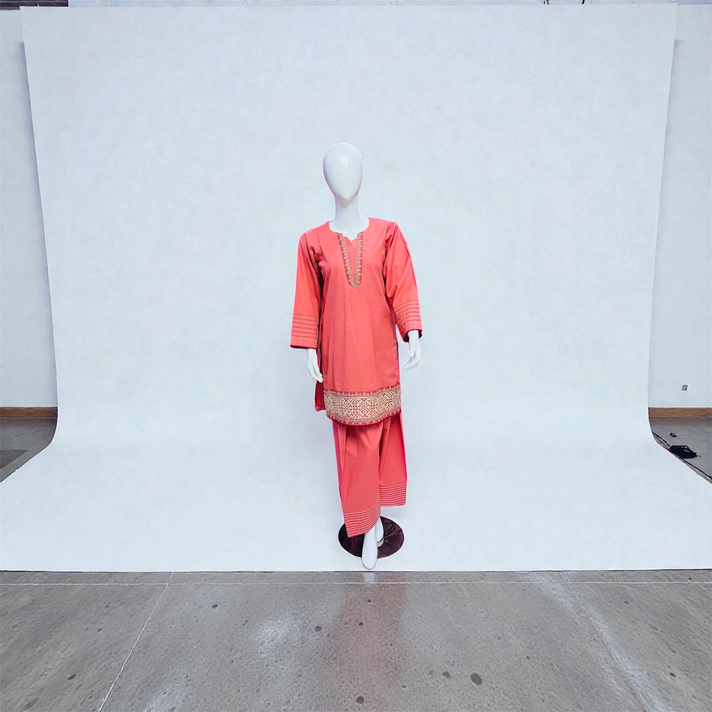 Embroidered Blush Pink